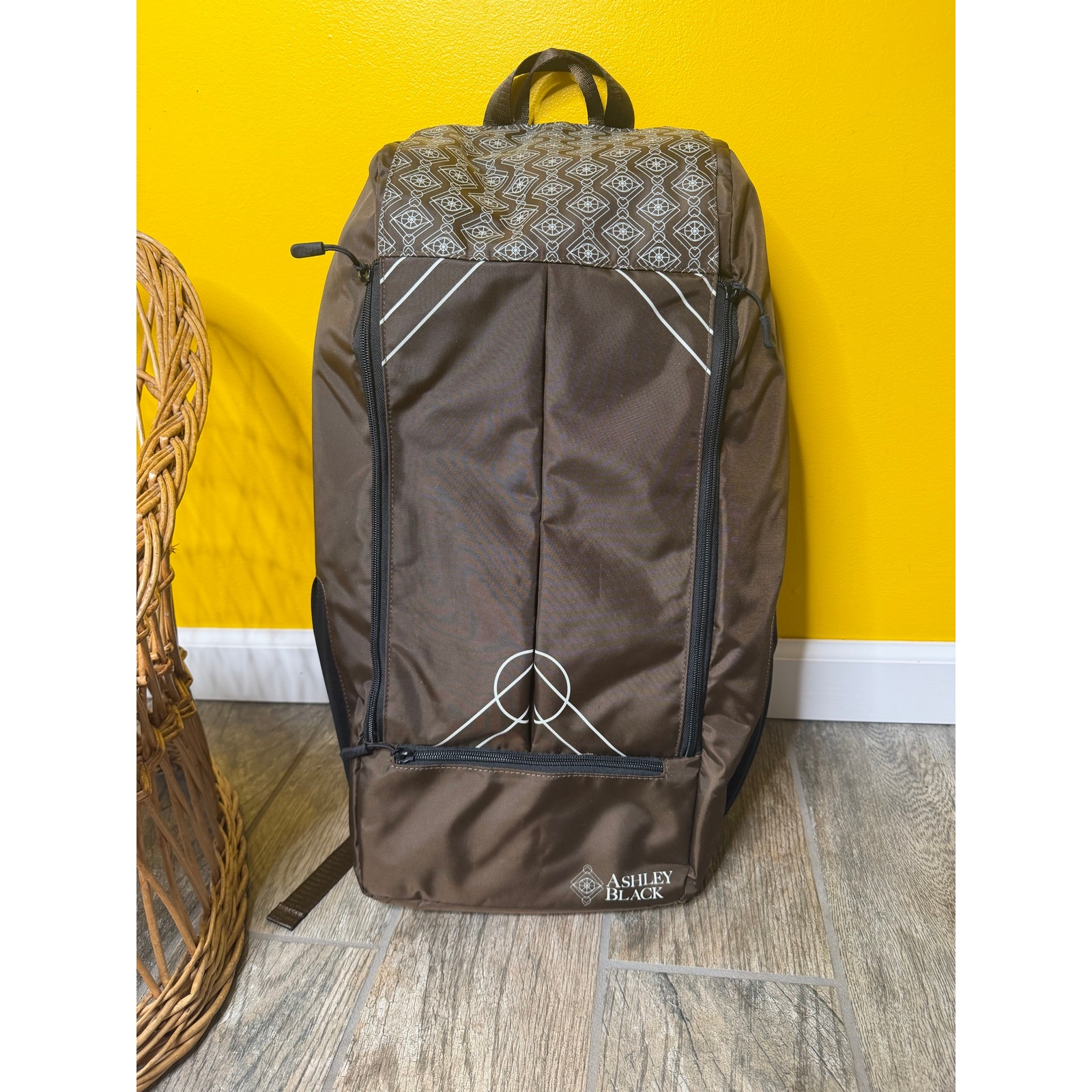 Ashley Black Fascia Blaster Bag Backpack Tool Storage Brown